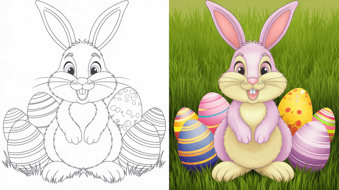 30+ Easter Coloring Pages (Free Printable Pdfs) in Coloring Pages Printable 2 Easter Bunnies