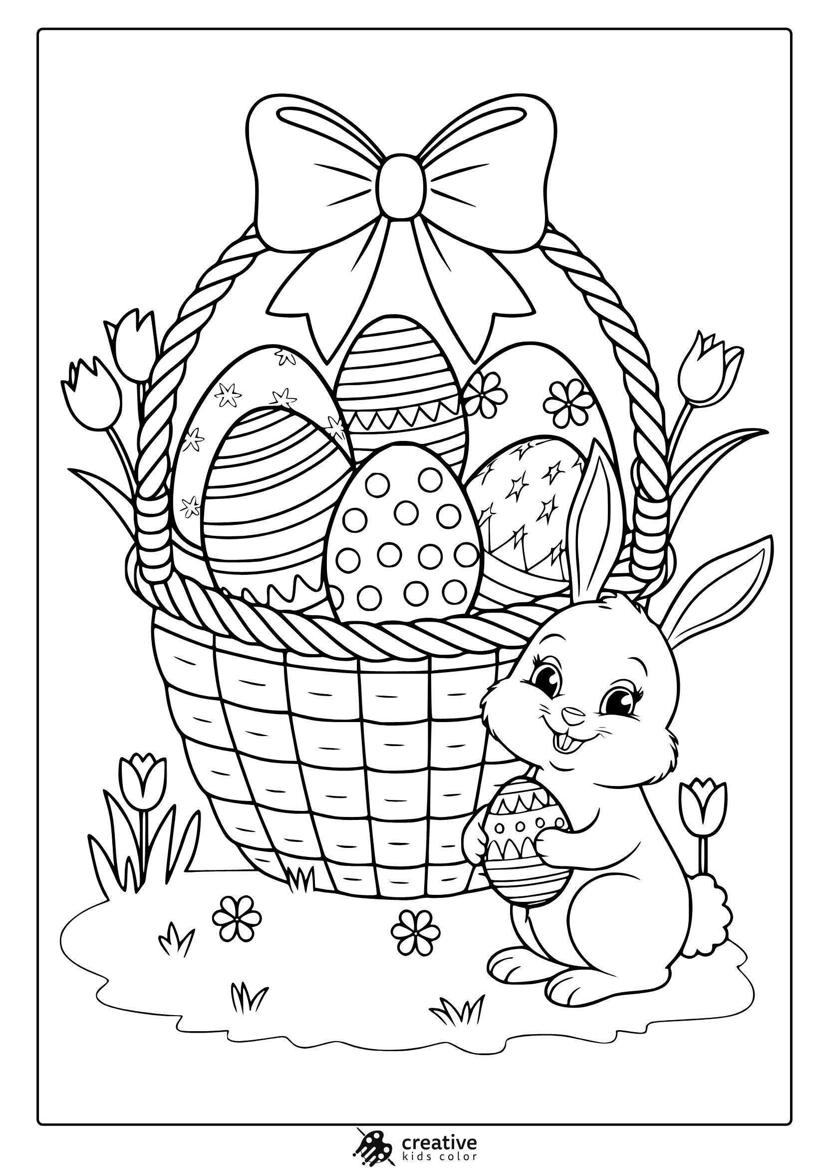 30+ Easter Coloring Pages (Free Printable Pdfs) with regard to Coloring Pages Printable 2 Easter Bunnies