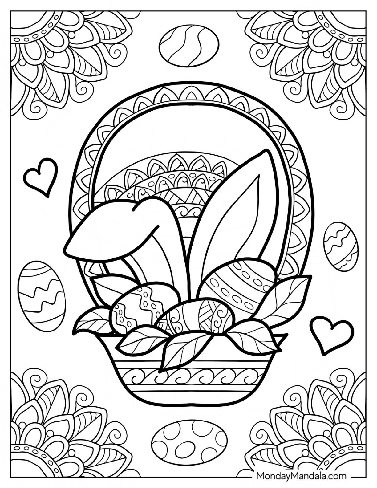 300 Easter Coloring Pages (Free Pdf Printables) inside Free Printable Easter Adult Coloring Pages