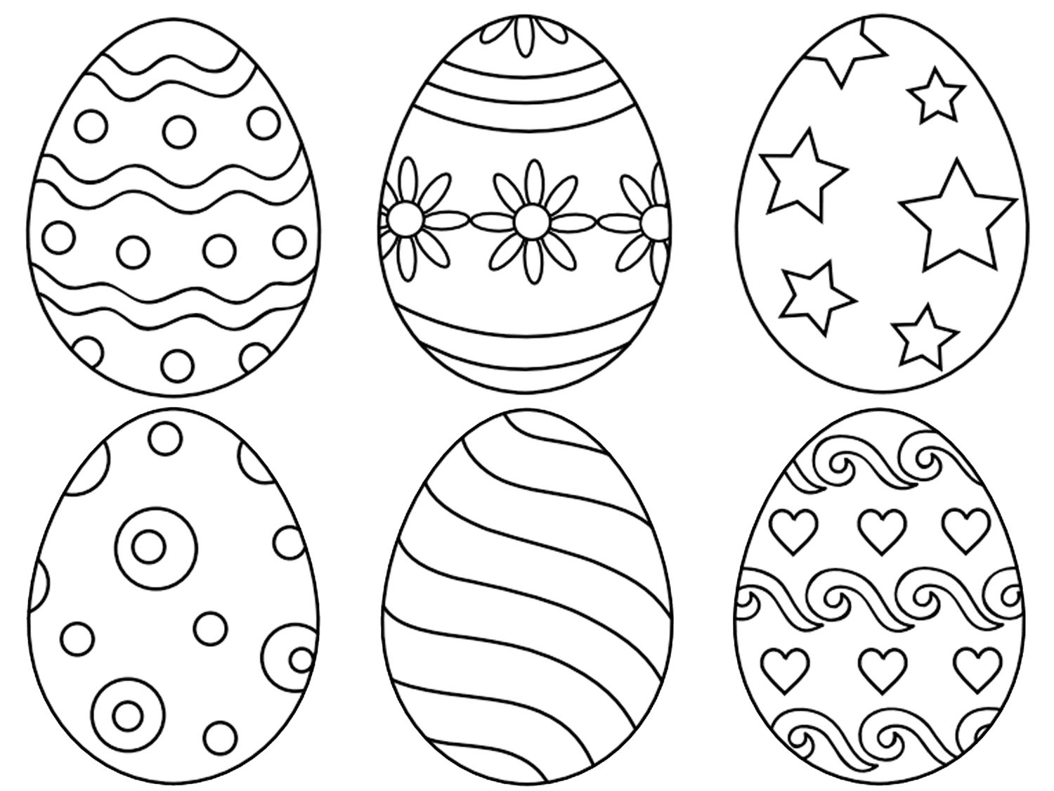 9 Places For Free, Printable Easter Egg Coloring Pages regarding Free Printable Full Size Easter Eggs Coloring Pages