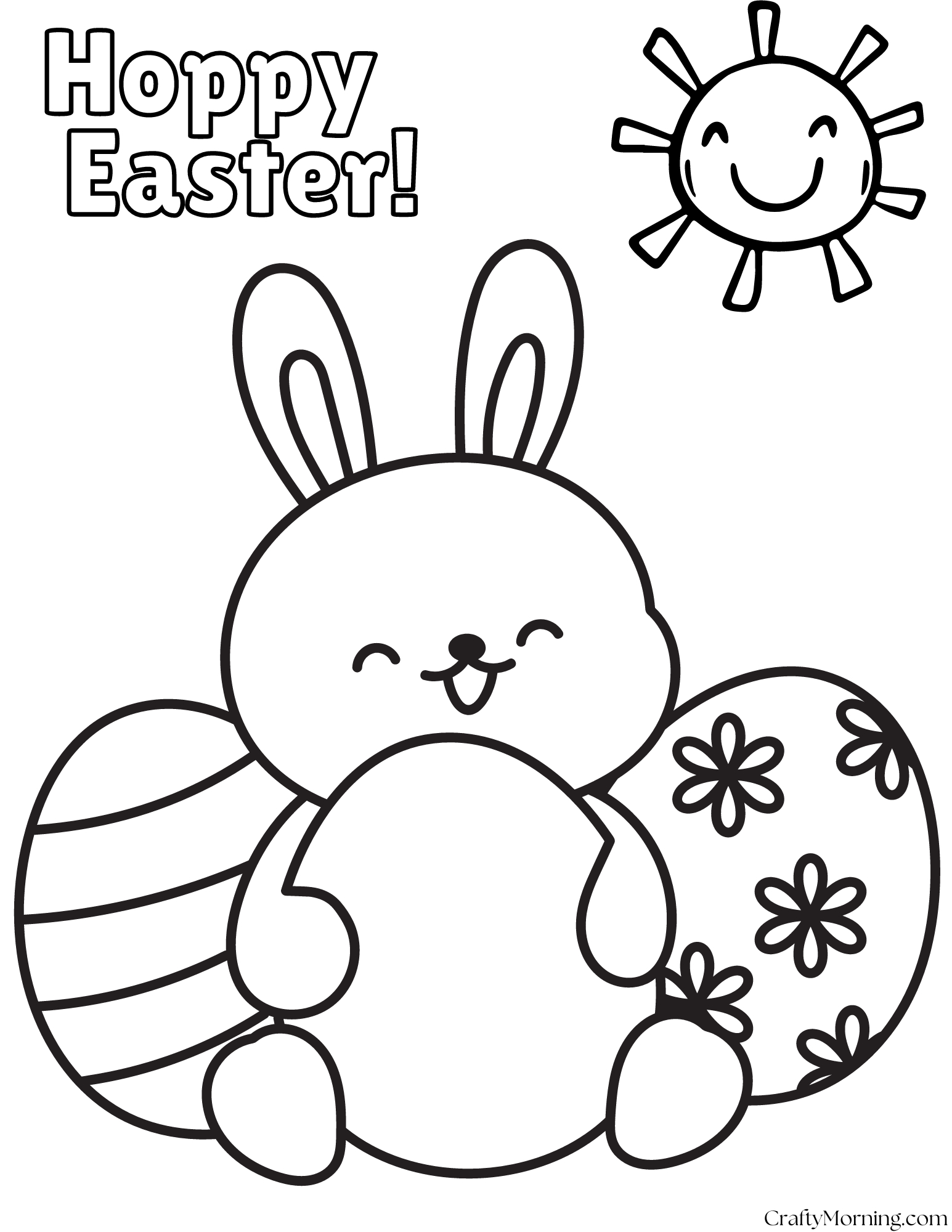 Bunny Coloring Pages To Print - Crafty Morning regarding Printable Coloring Pages Easter Bunny