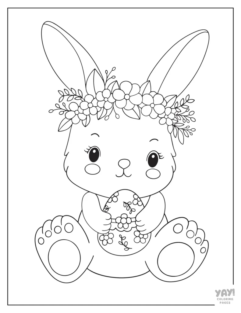 Easter Bunny Coloring Pages (Free Printables) intended for Printable Coloring Page Easter