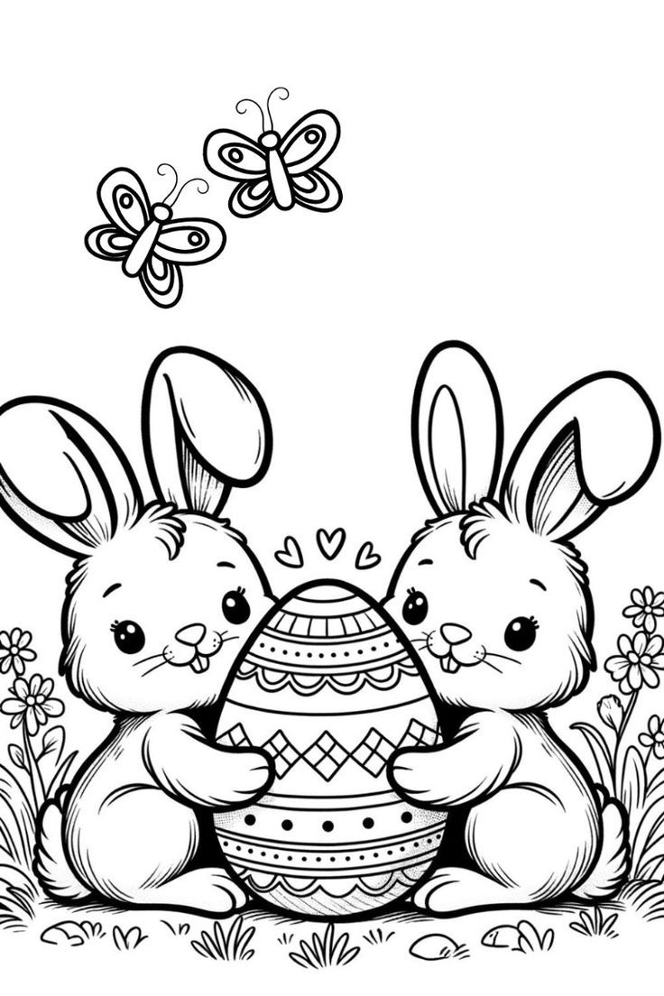 Easter Bunny Coloring Pages In 2025 | Bunny Coloring Pages, Easter with regard to Easter 2025 Printable Coloring Pages