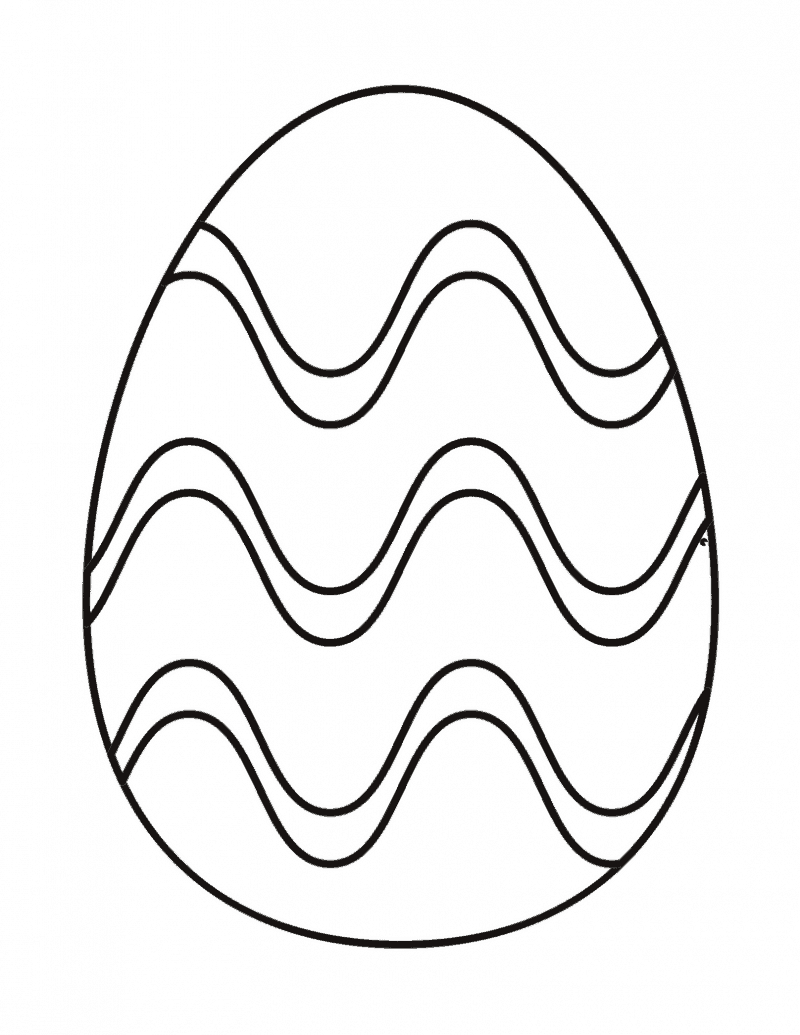 Easter Egg Coloring Page Free Printable For Kids with Printable Crayola Easter Coloring Pages