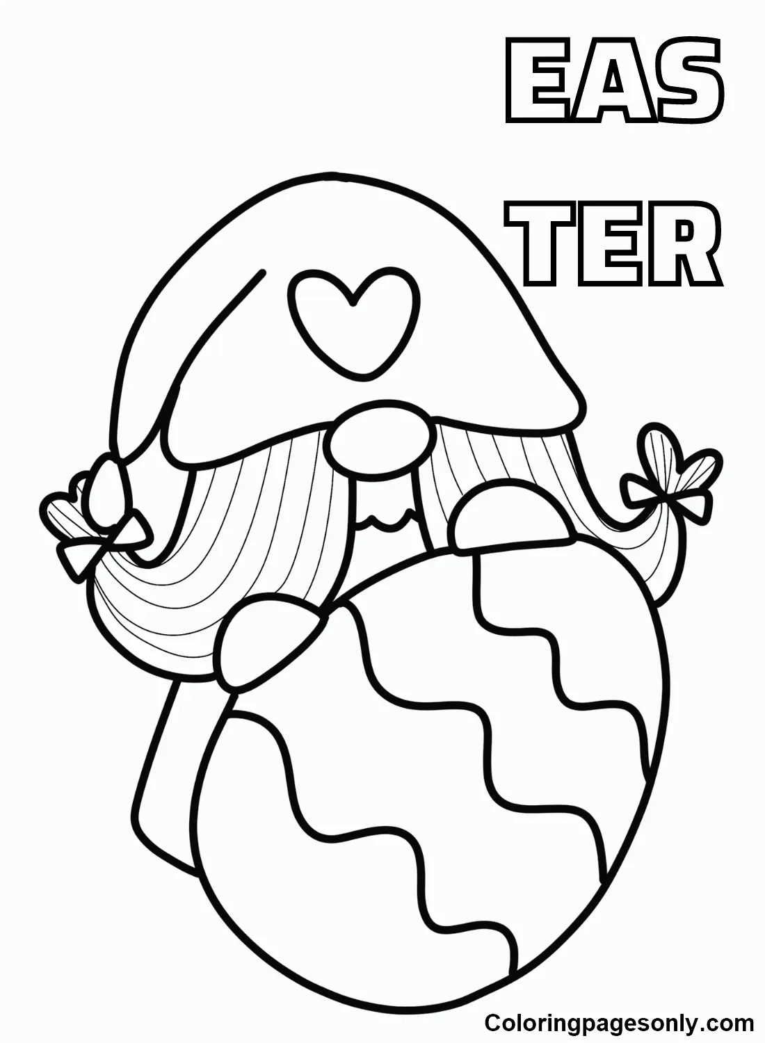 Easter Gnome Coloring Pages To Print - Free Printable Coloring Pages for Free Printable Easter Gnome Coloring Pages