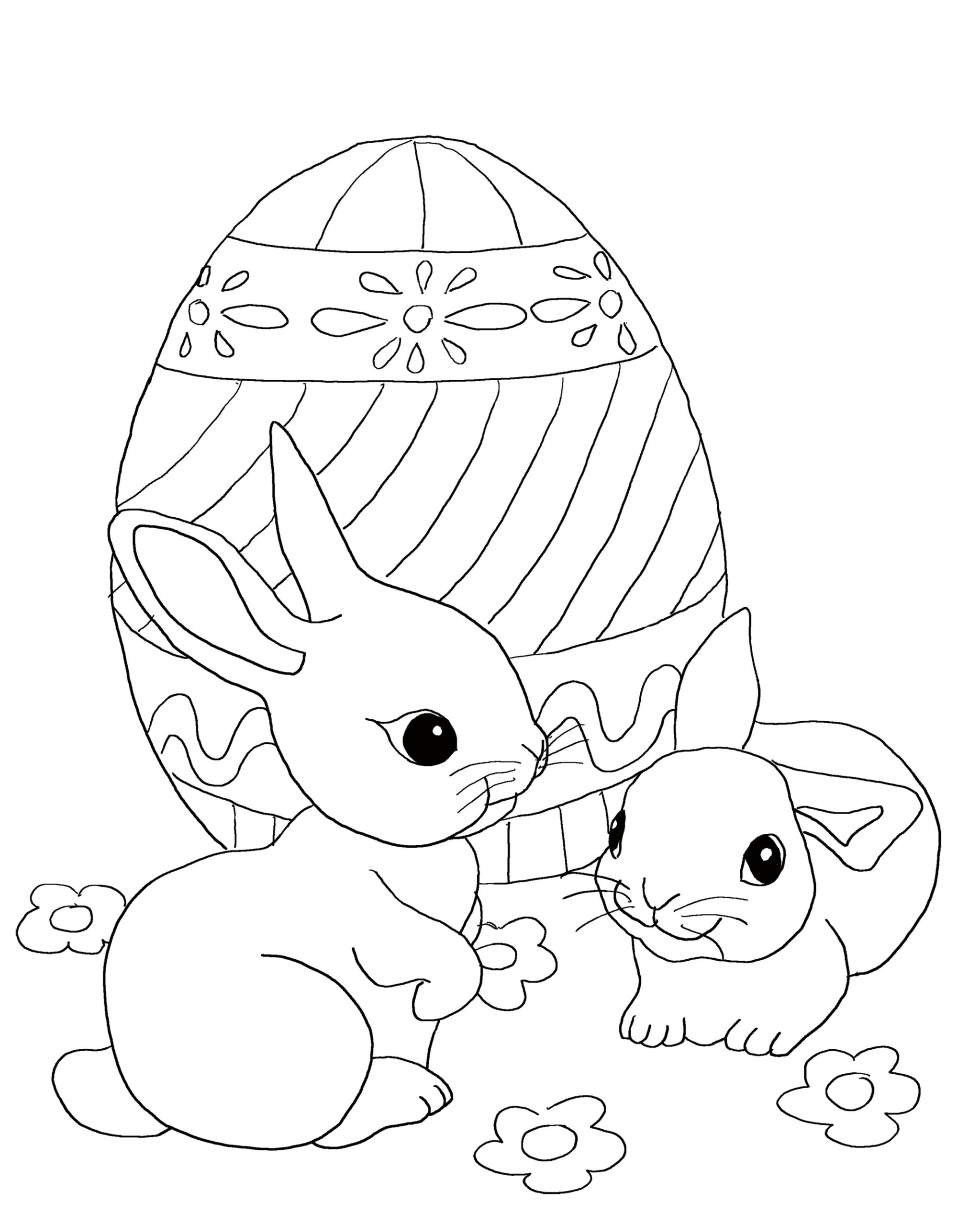 Free Easter Coloring Pages For Kids: High Printing Quality for Printable Coloring Pages For Easter For Kids