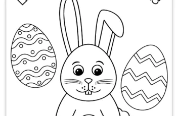 Easy Printable Easter Coloring Pages
